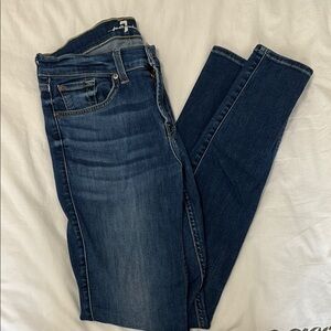 7 For All Mankind Dark Blue Skinny Jeans